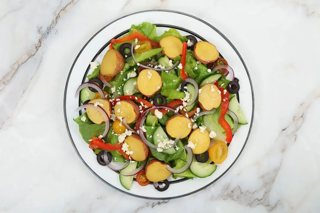 step 3 How to Make Potato Greek Salad