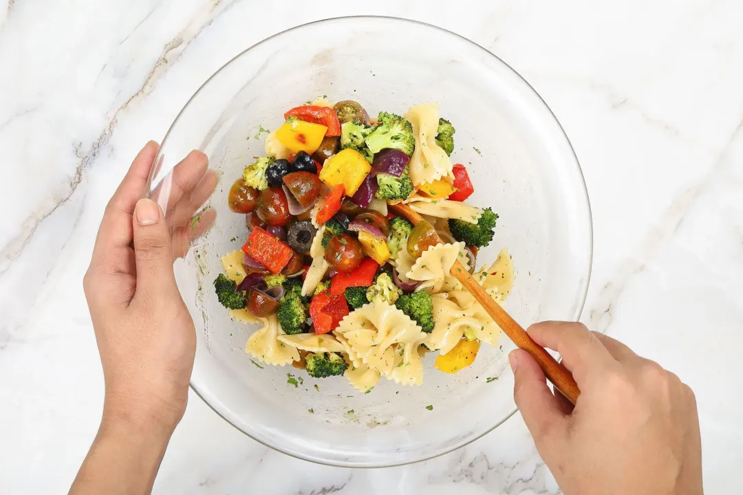 step 4 How to Make Bowtie Pasta Salad