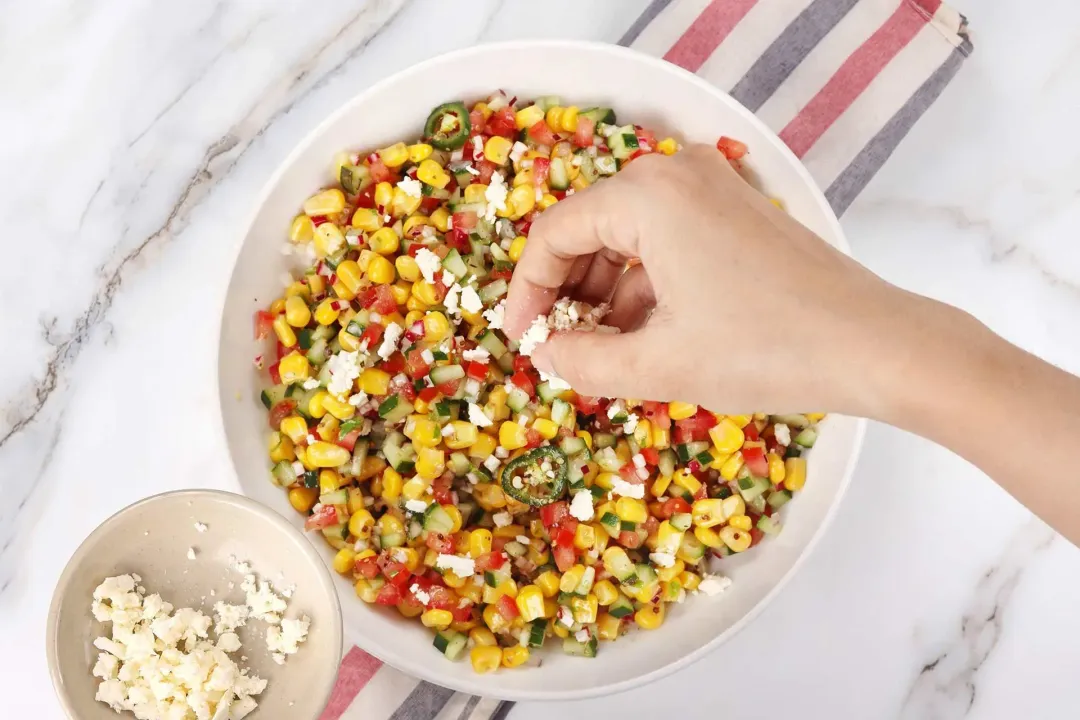 step 4 how to make corn salad