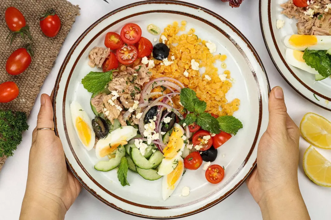 step 4 How to make lentil salad