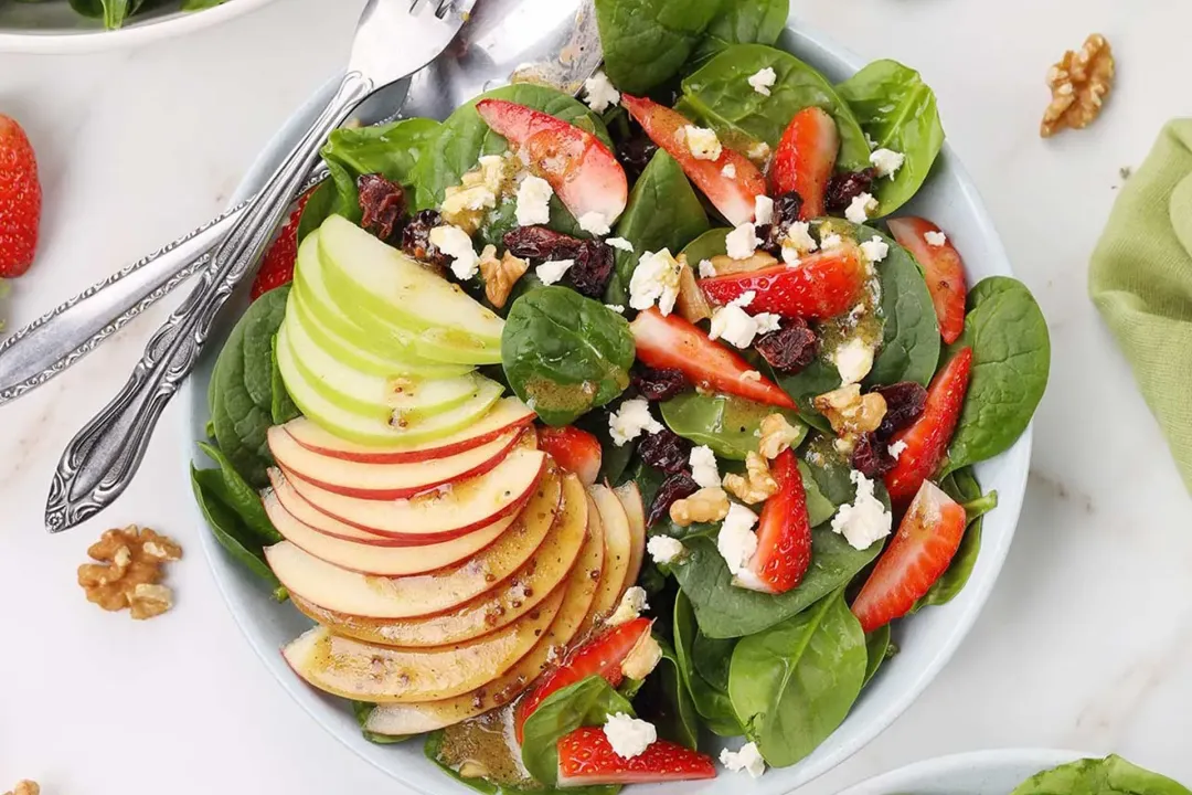 step 4 how to make spinach salad