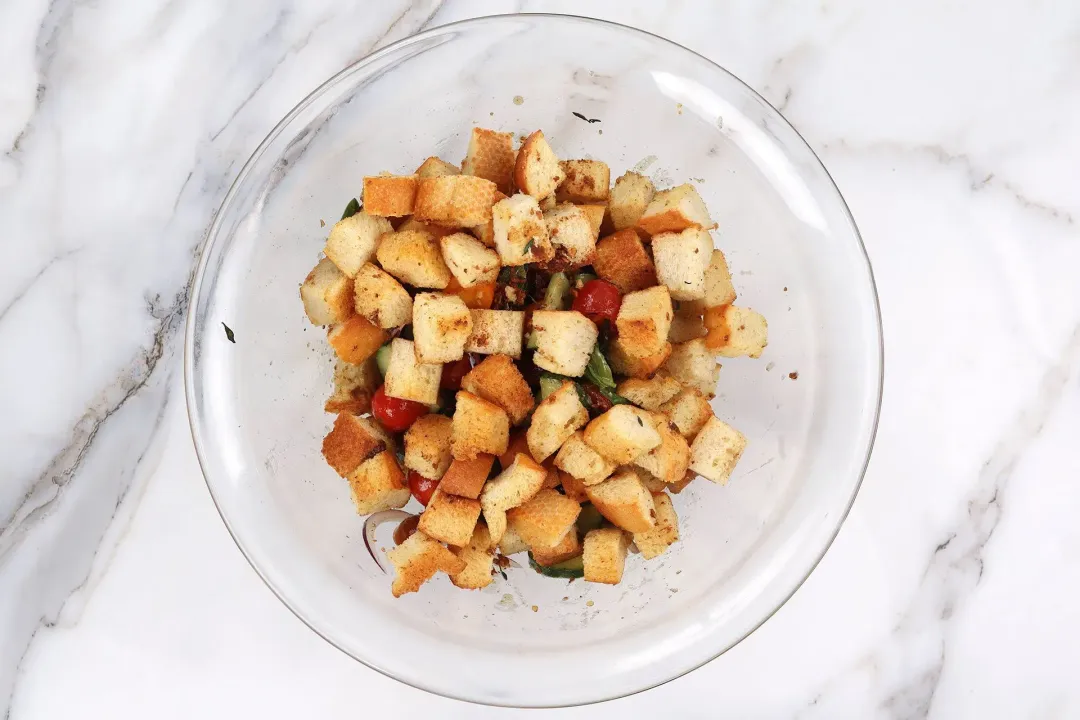 step 6 How to Make Panzanella Salad