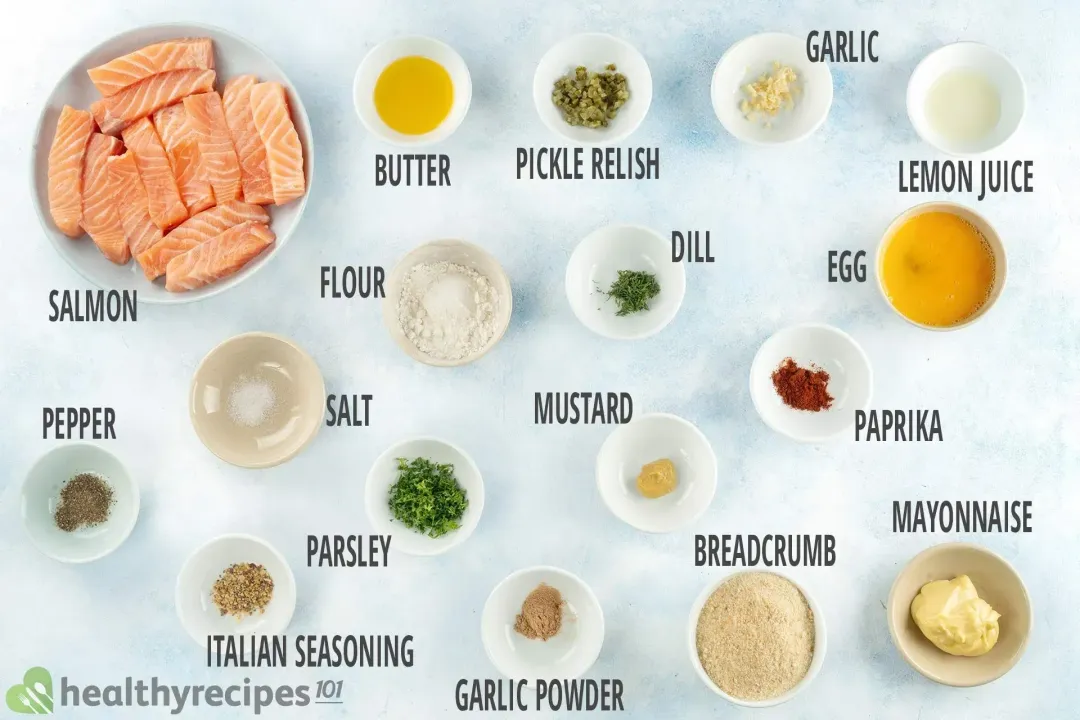 Air Fryer Salmon Fish Sticks Ingredients