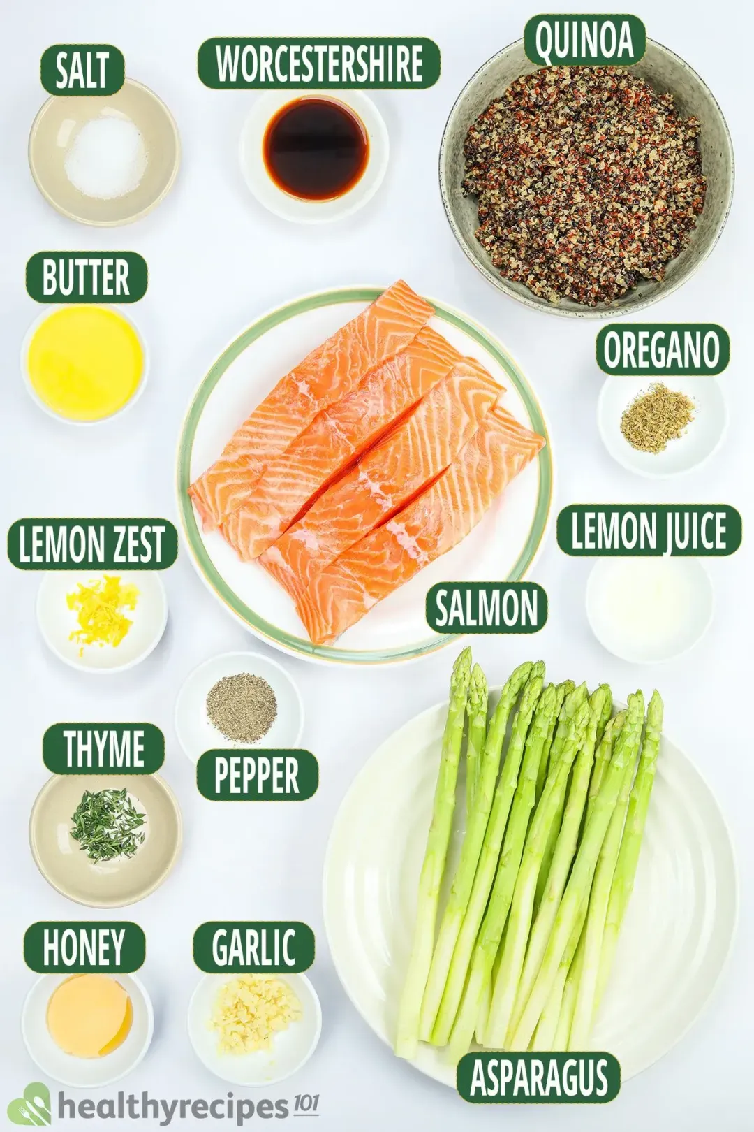 Broiled Salmon Ingredients hr101