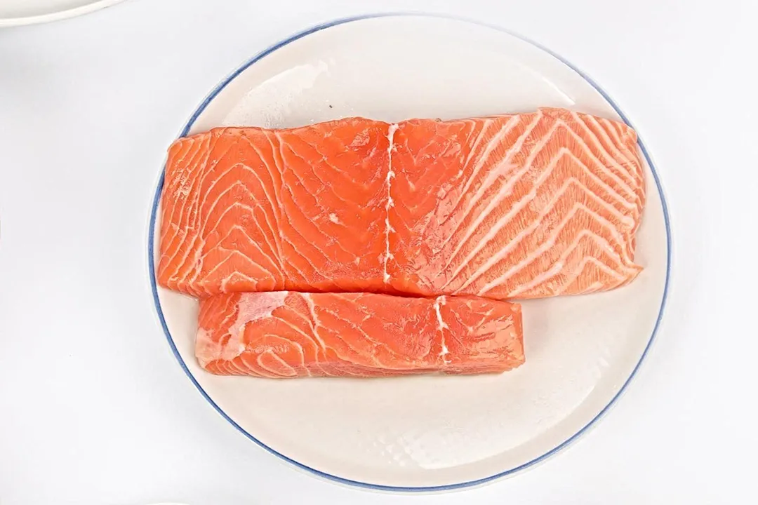 two salmon fillet on a plate
