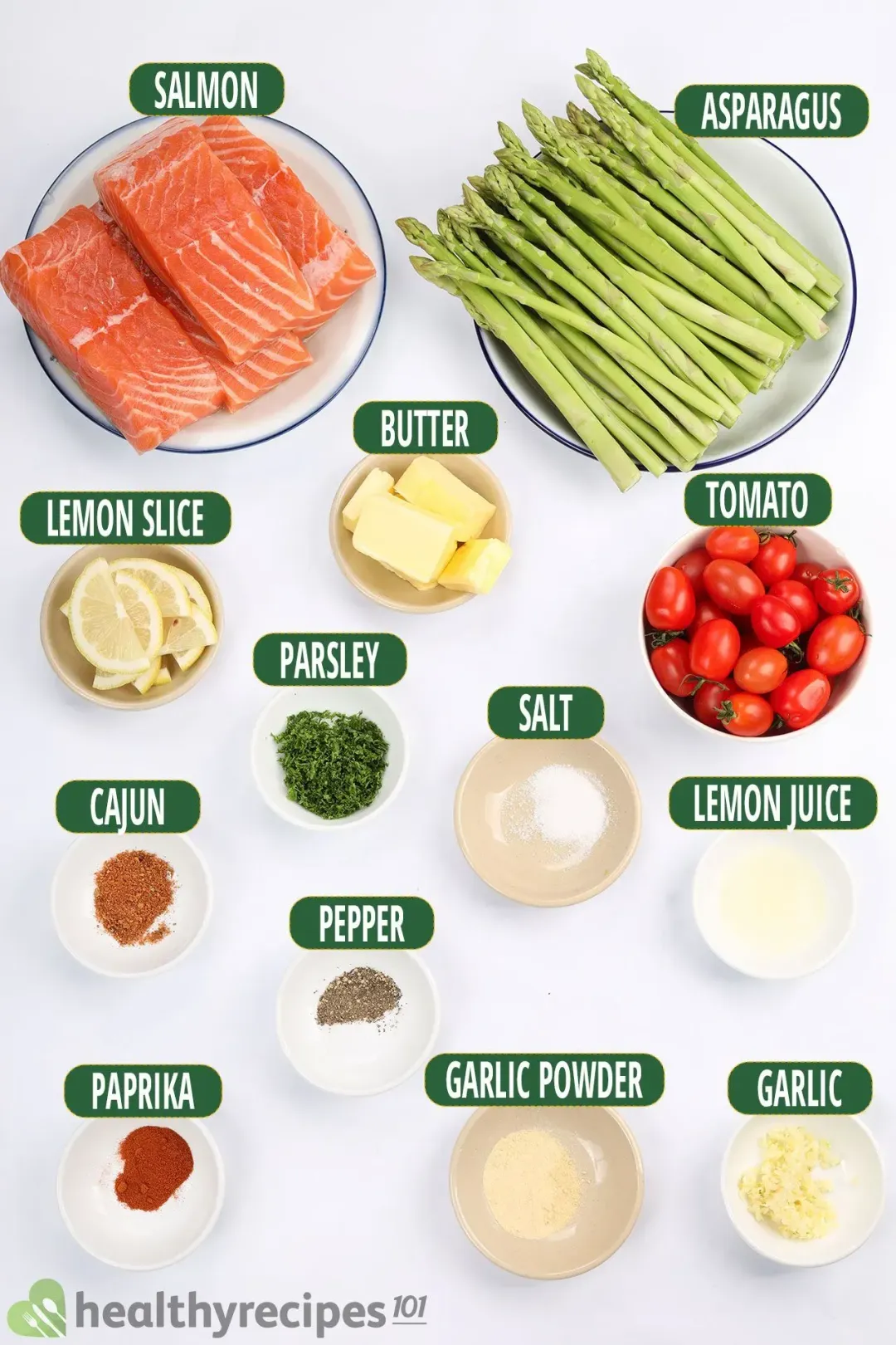 Lemon Butter Salmon Ingredients