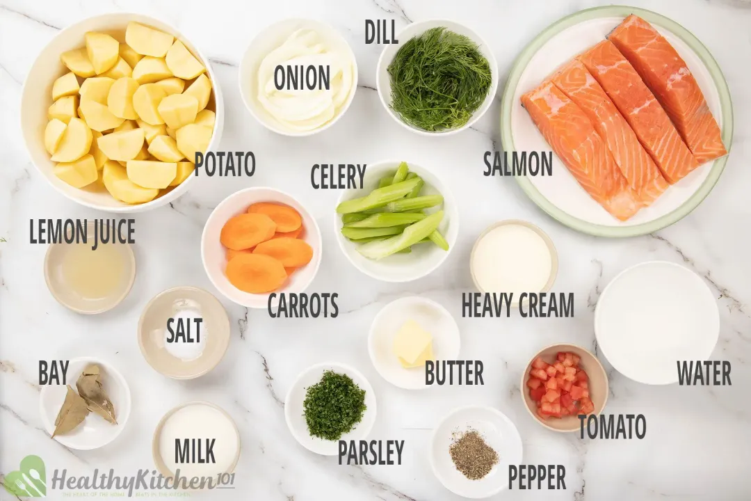 Poached Salmon Ingredients