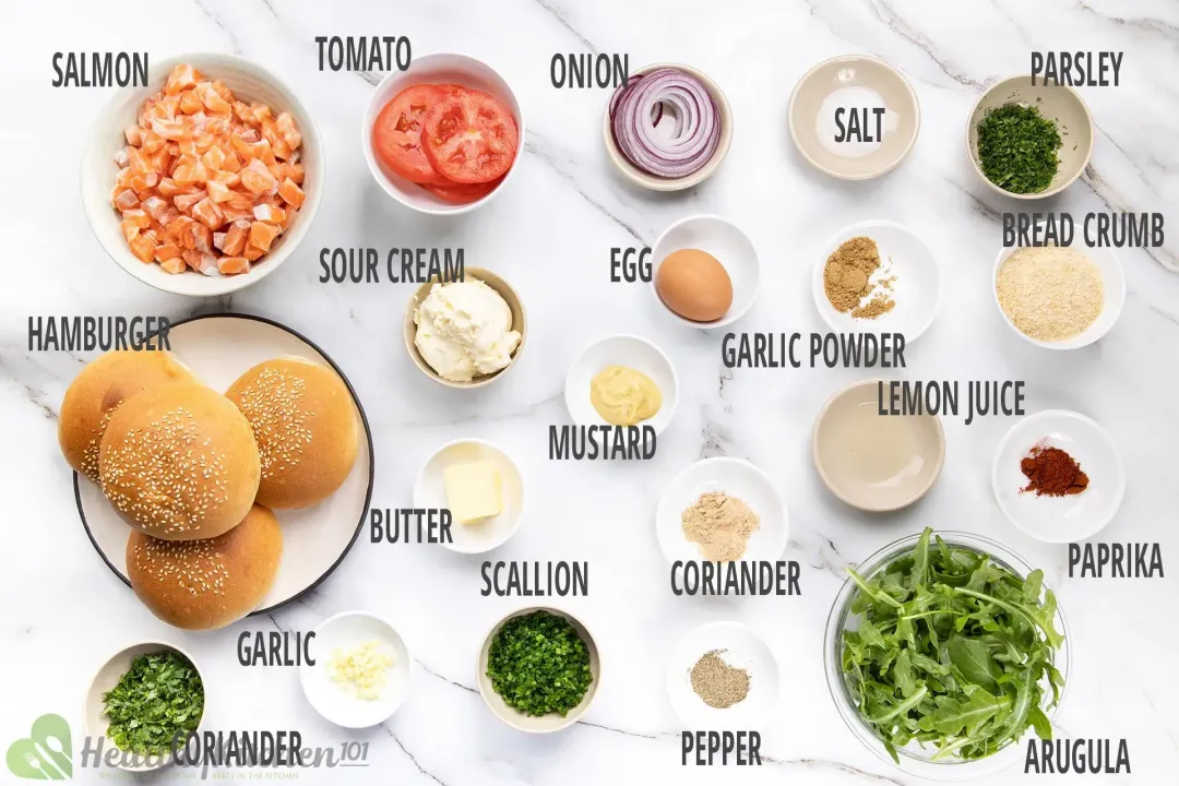 Salmon Burger Ingredients