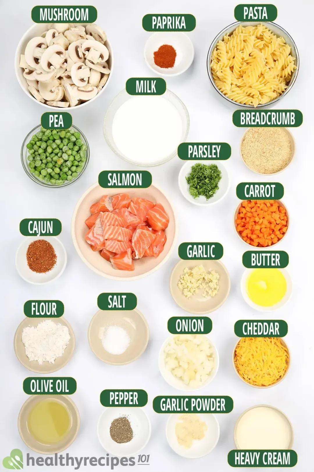 Salmon Casserole Ingredients