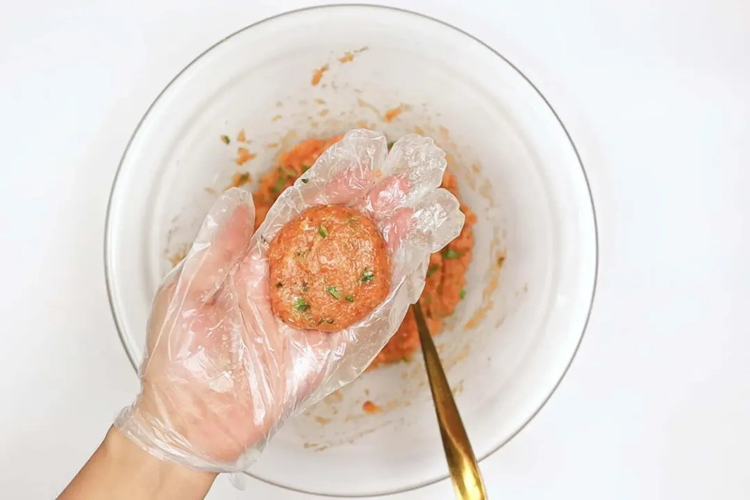 step 5 Shape into 12 salmon patties