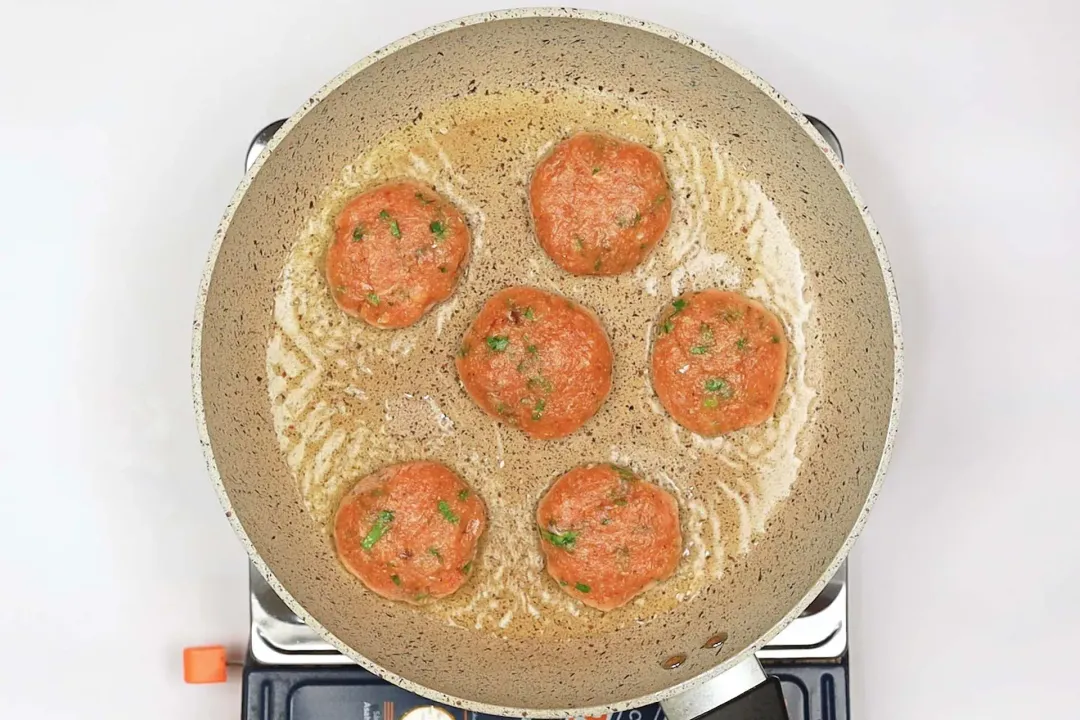 step 6 fry the salmon patties