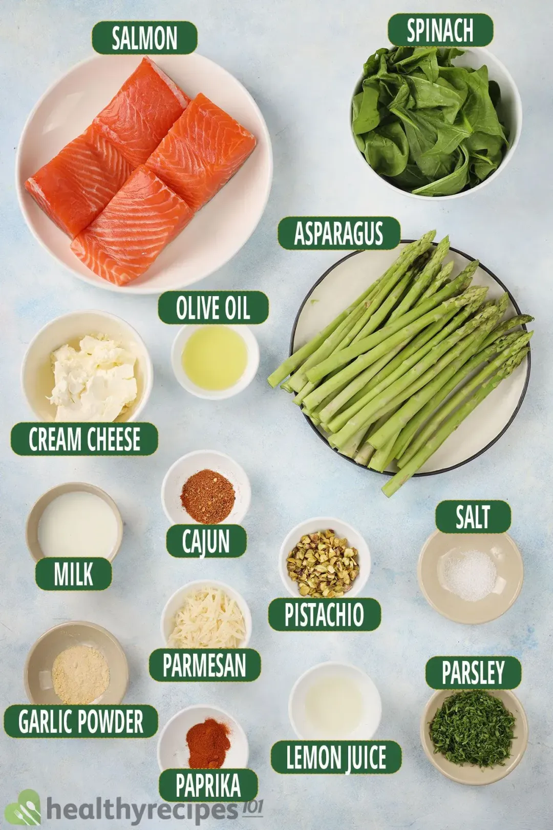 Stuffed Salmon Ingredients