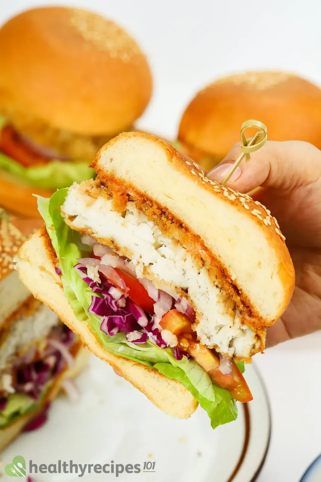 Homemade sea bass burger recipe