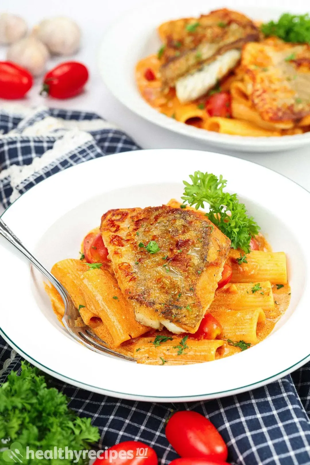 Rigatoni With Sea Bass Recipe