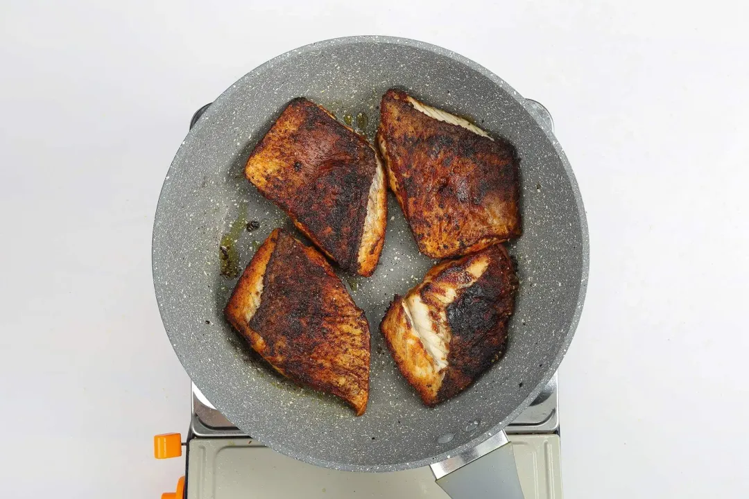 step 3 How to make blackened sea bass