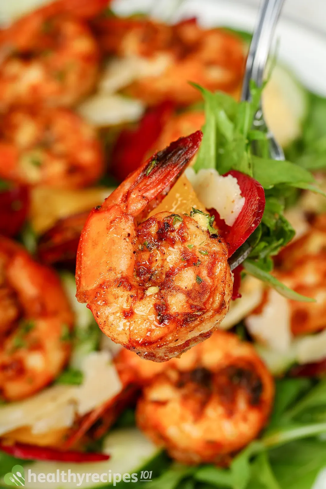 Homemade grilled shrimp salad recipe