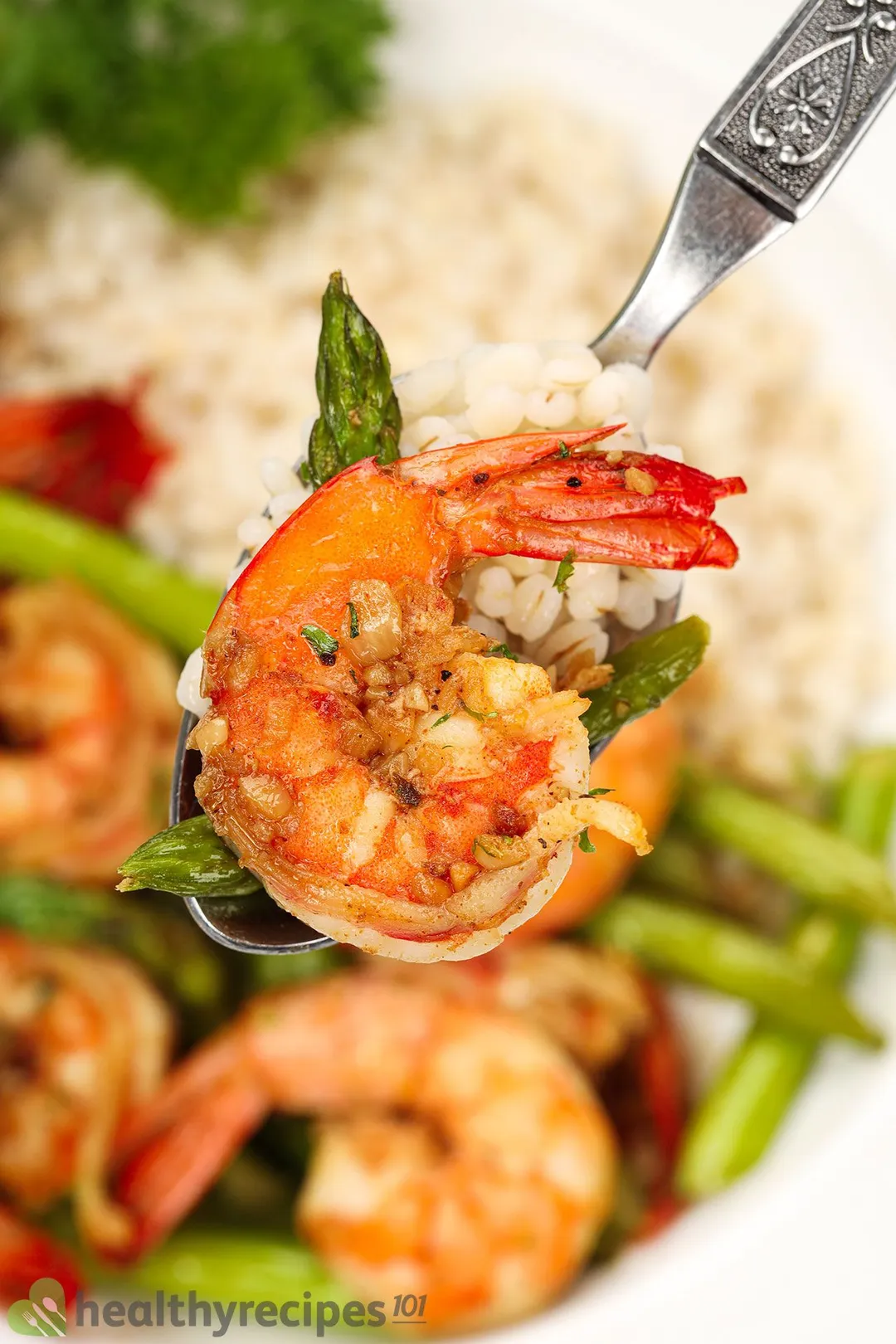 Homemade shrimp and asparagus recipe