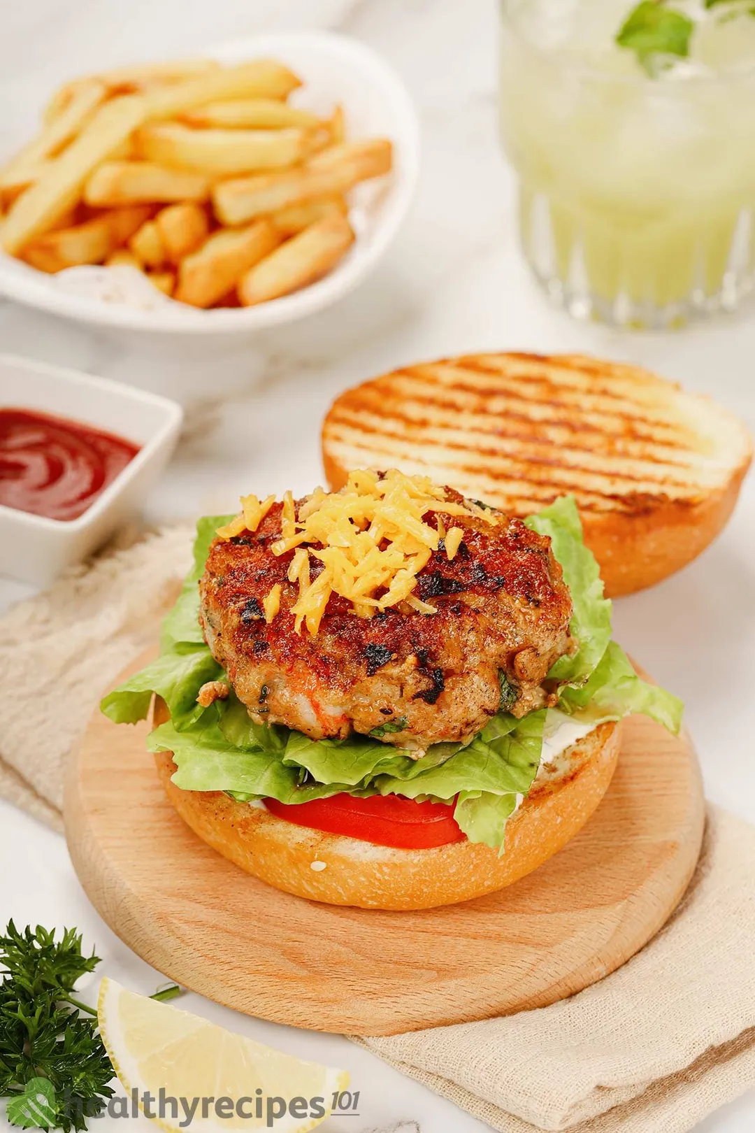 homemade shrimp burger recipe