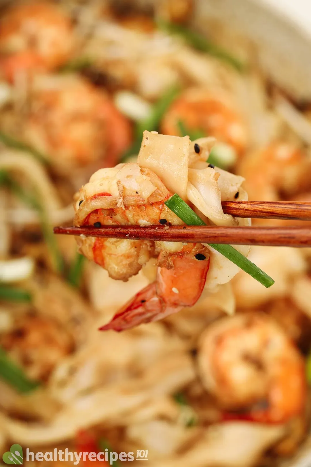 Homemade shrimp chow fun recipe