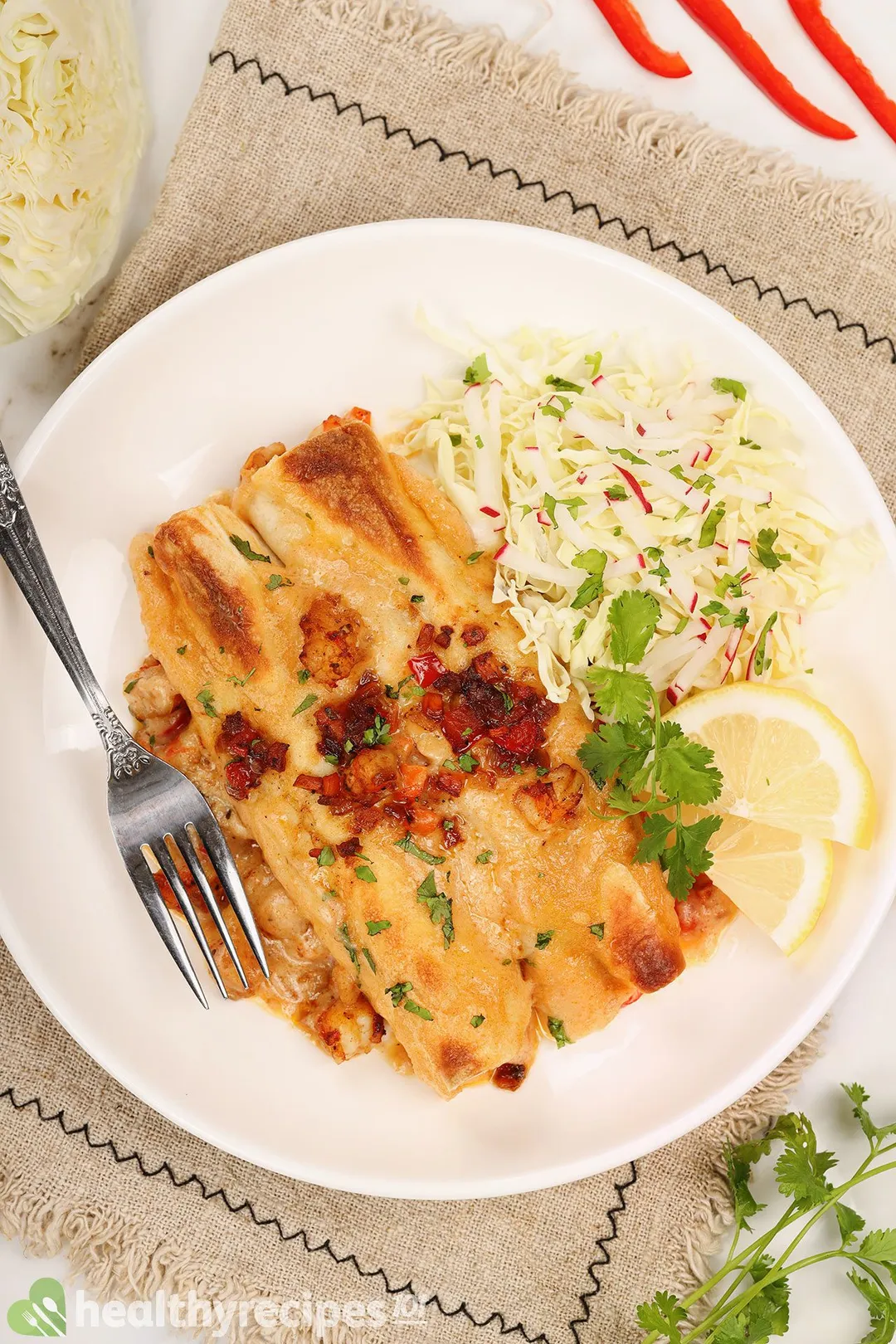 Homemade Shrimp enchiladas recipe