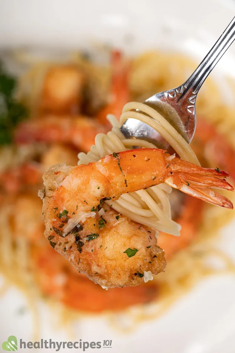 Shrimp Francese Recipe DeepFried Shrimp Served Over Buttery Sauce