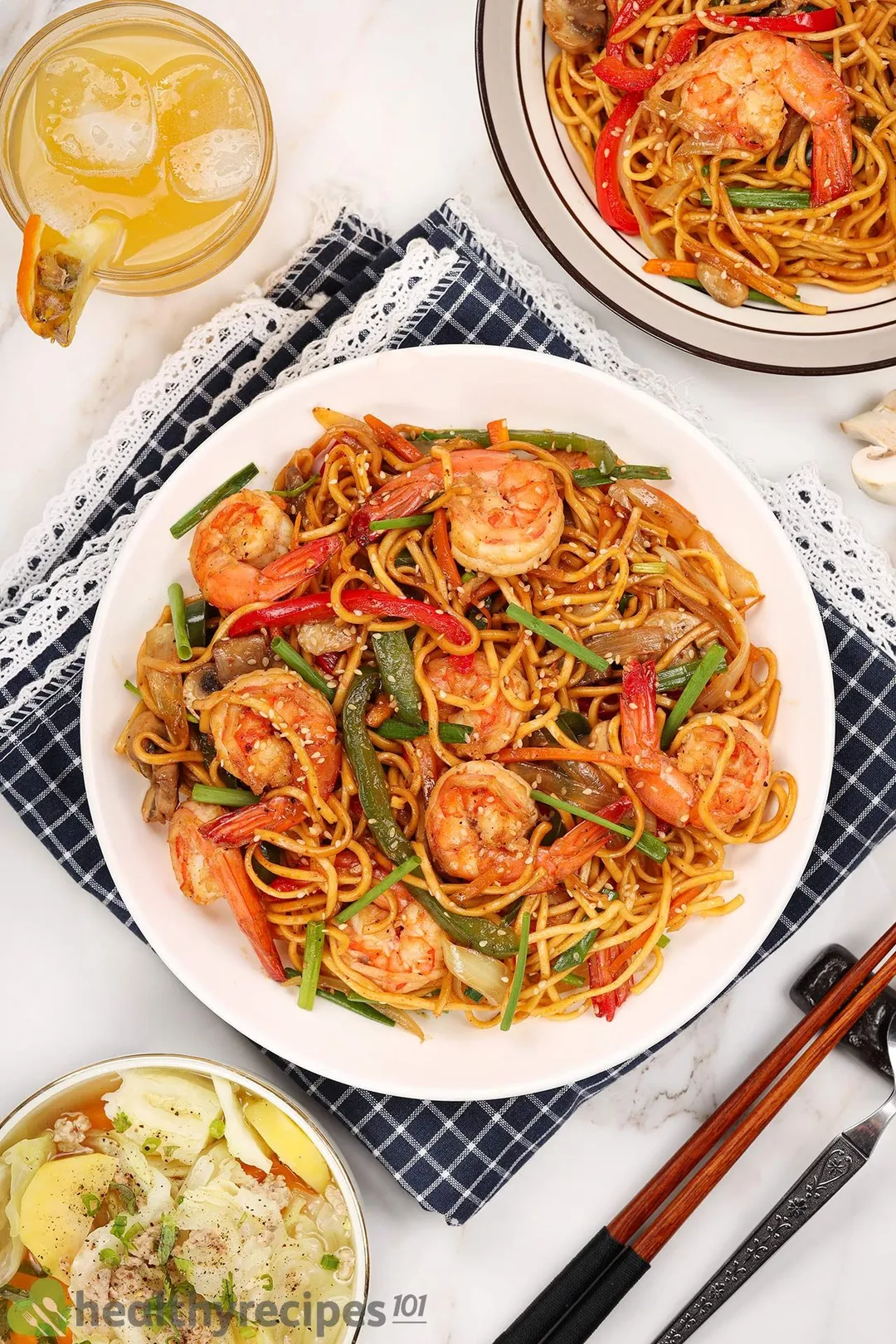 Homemade shrimp lo mein recipe