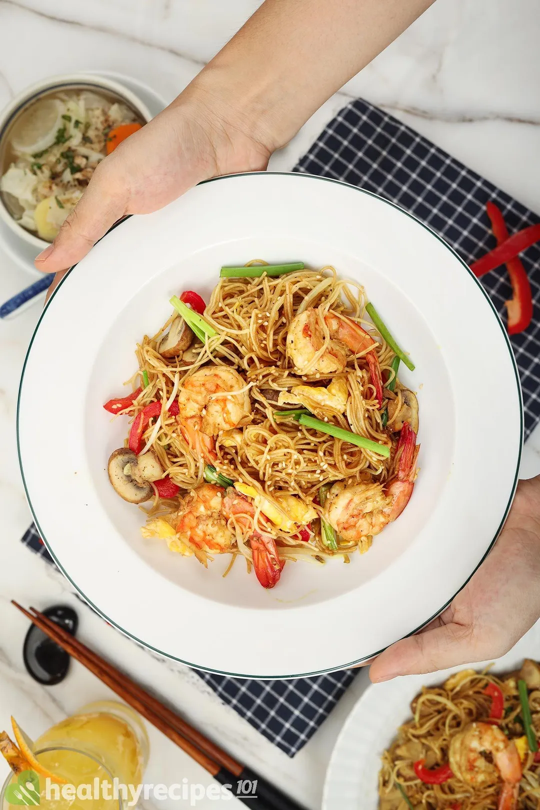 homemade shrimp mei fun recipe