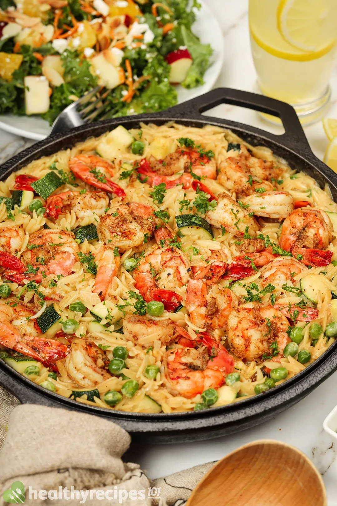 Homemade shrimp orzo recipe