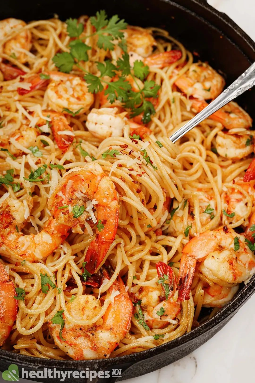 Homemade shrimp pasta recipe
