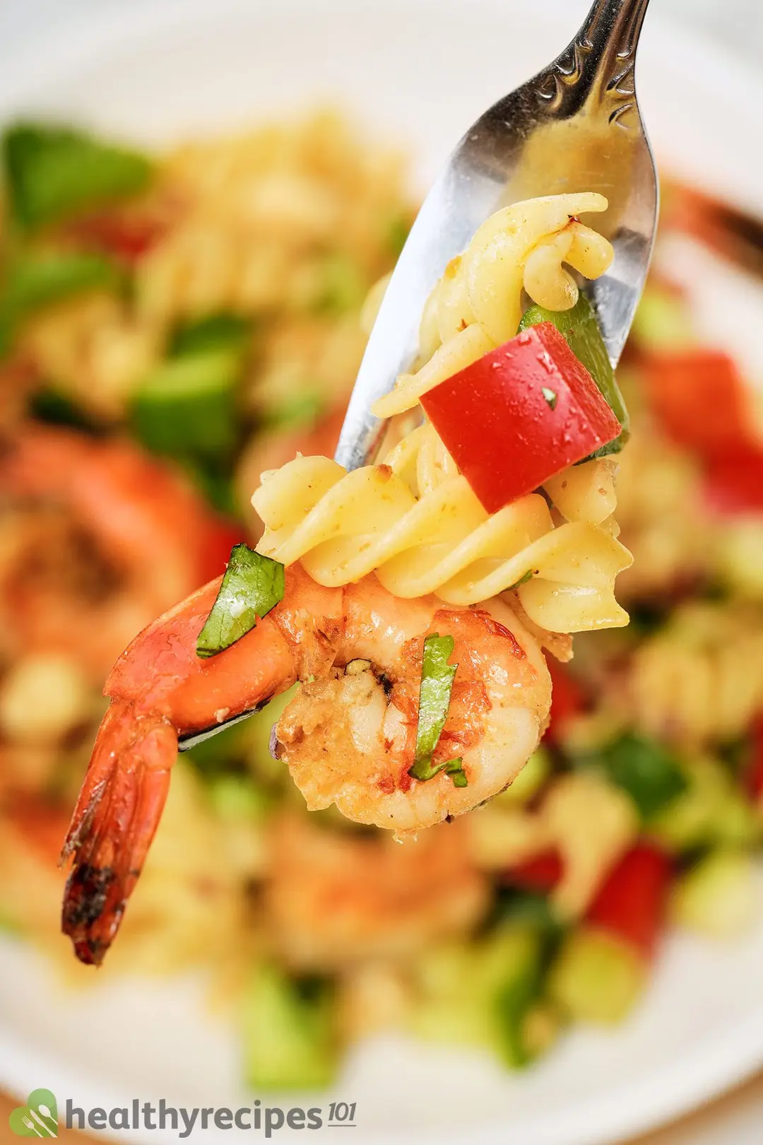 Homemade shrimp pasta salad recipe