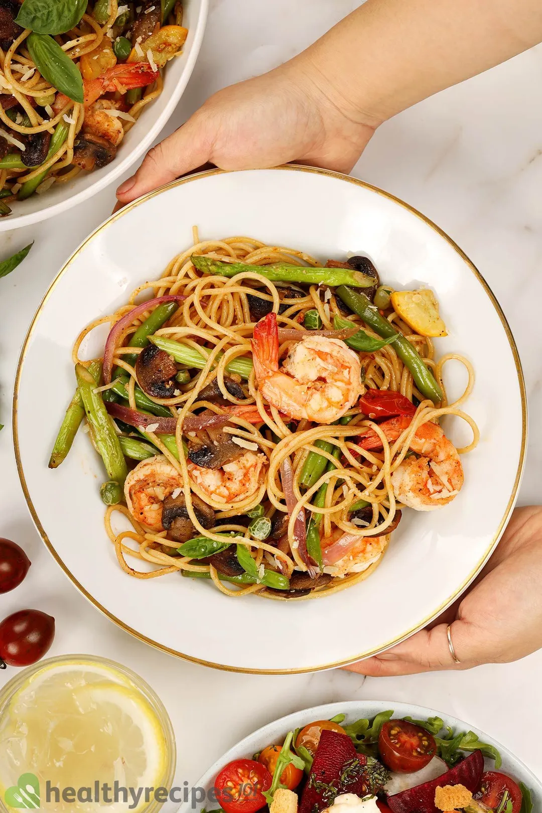 Homemade shrimp primavera recipe