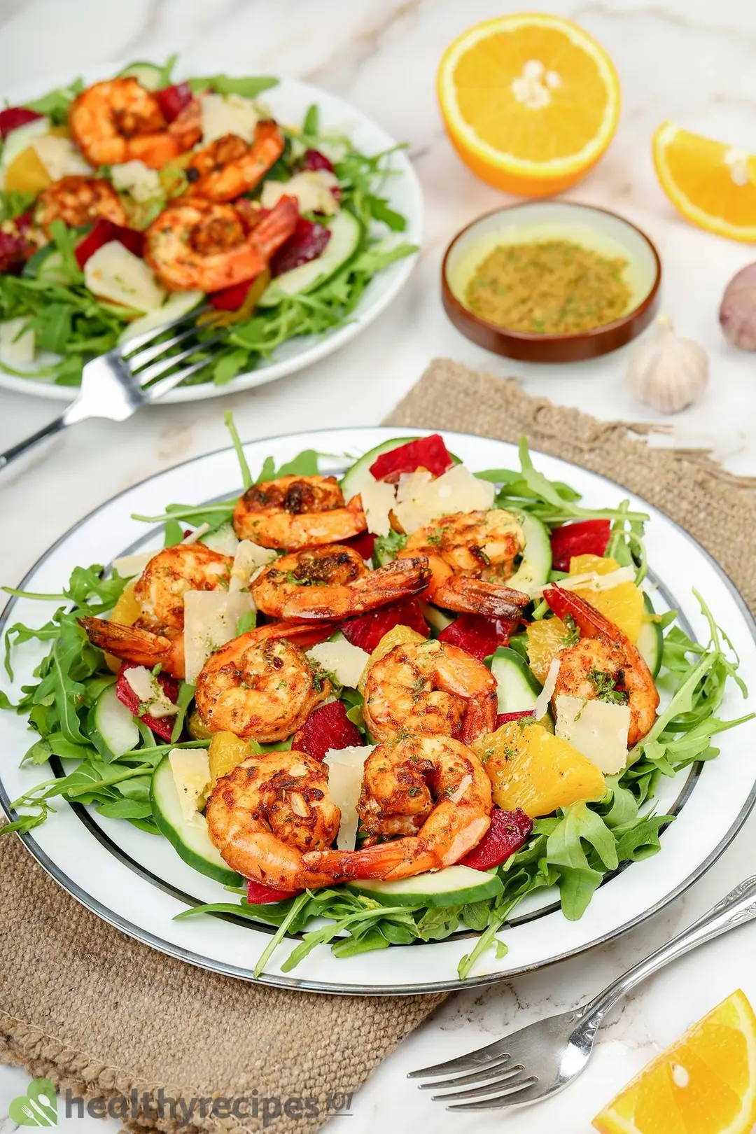 How to Prepare the Ingredients for grilled shrimp salad