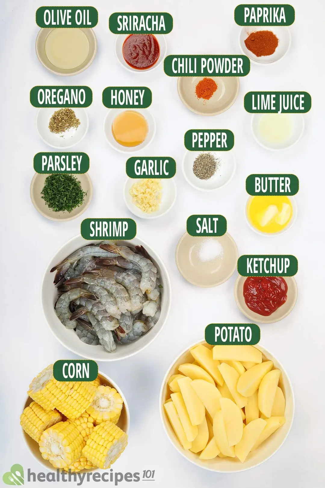 ingredients for bbq shrimp