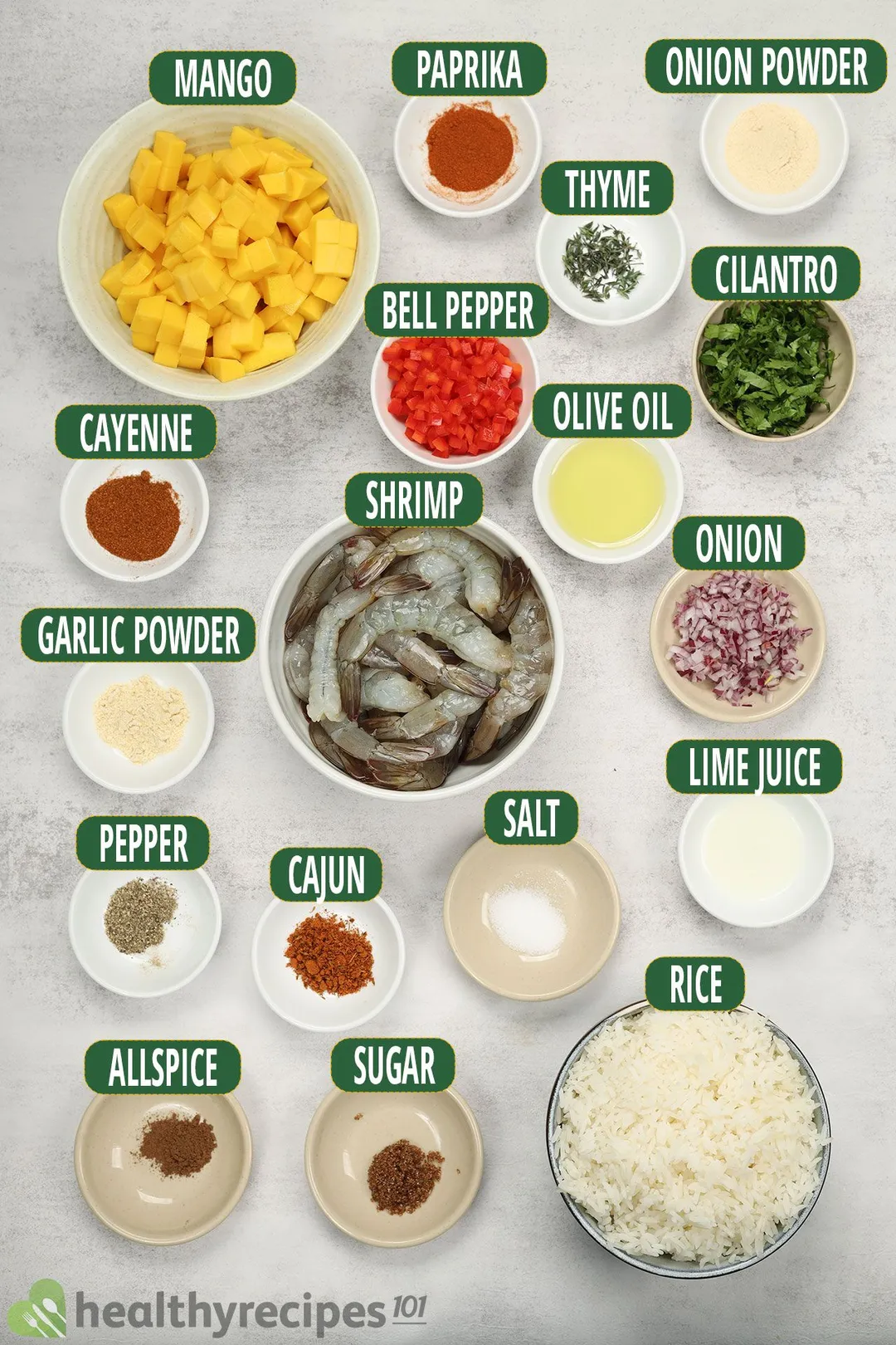 ingredients for jerk shrimp