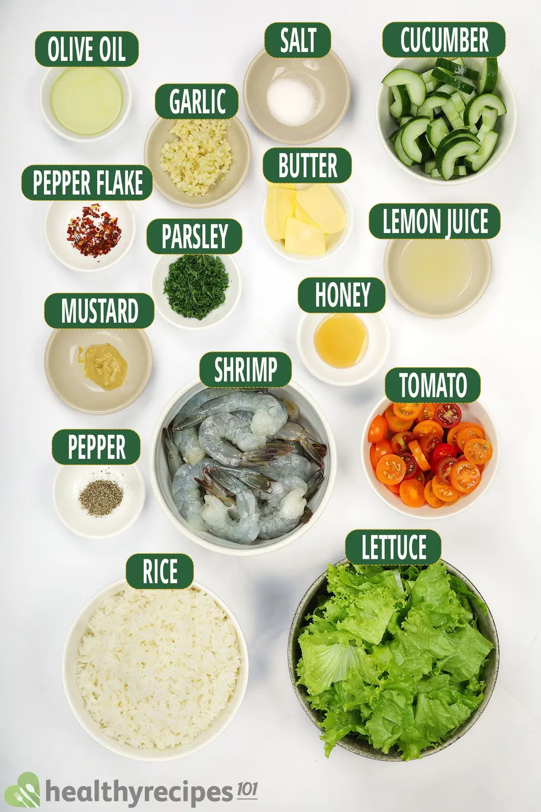 Ingredients for Our Garlic Shrimp Recipe