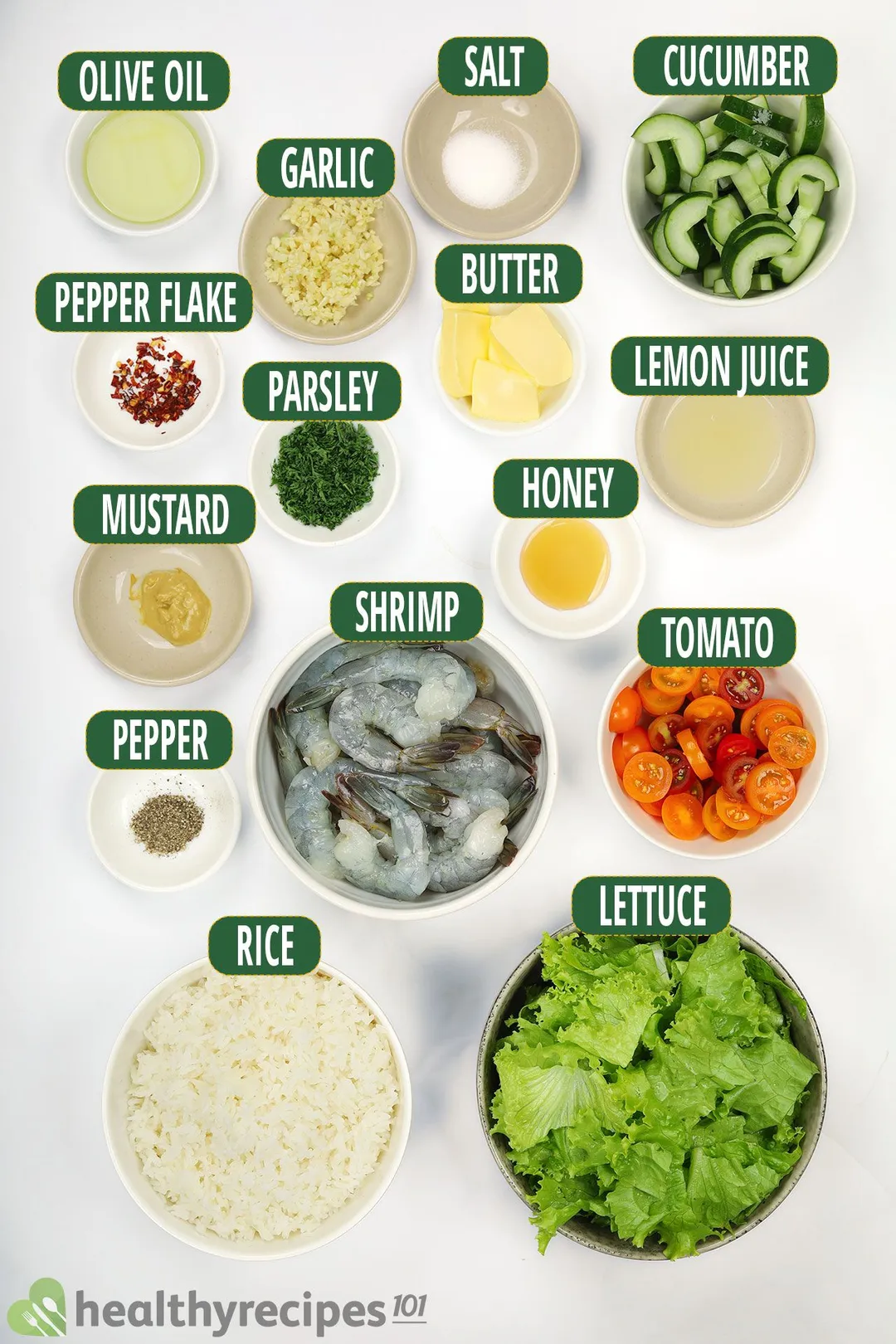 Ingredients for Our Garlic Shrimp Recipe