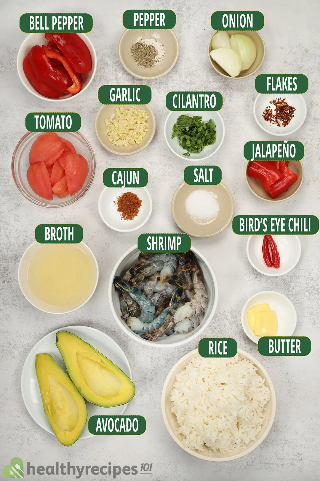 Ingredients for Our Shrimp Diablo Recipe