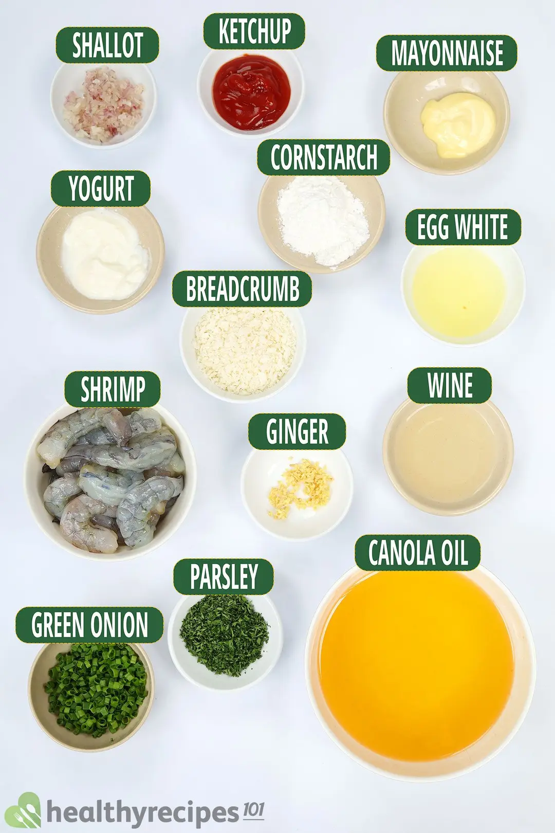 ingredients for shrimp balls