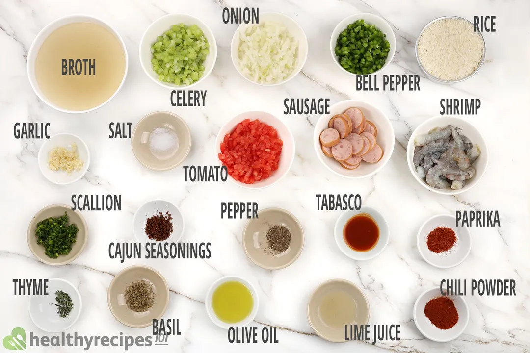 Instant Pot Jambalaya Ingredients