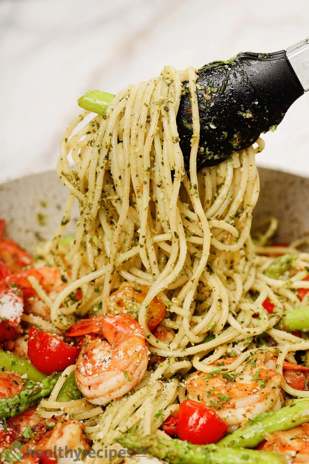 Pesto Shrimp Pasta Ingredients