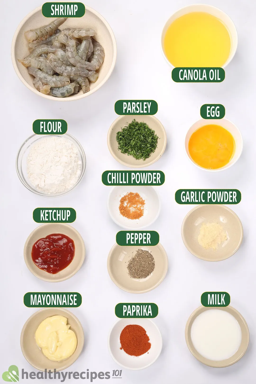 Popcorn Shrimp Ingredients