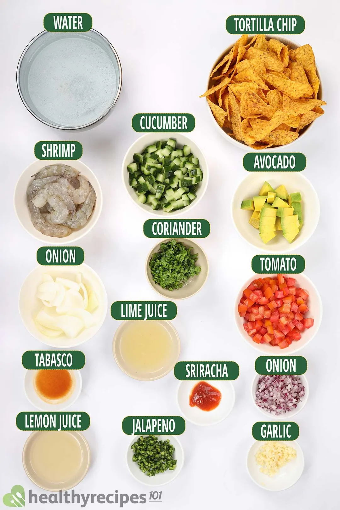 Shrimp Ceviche Ingredients