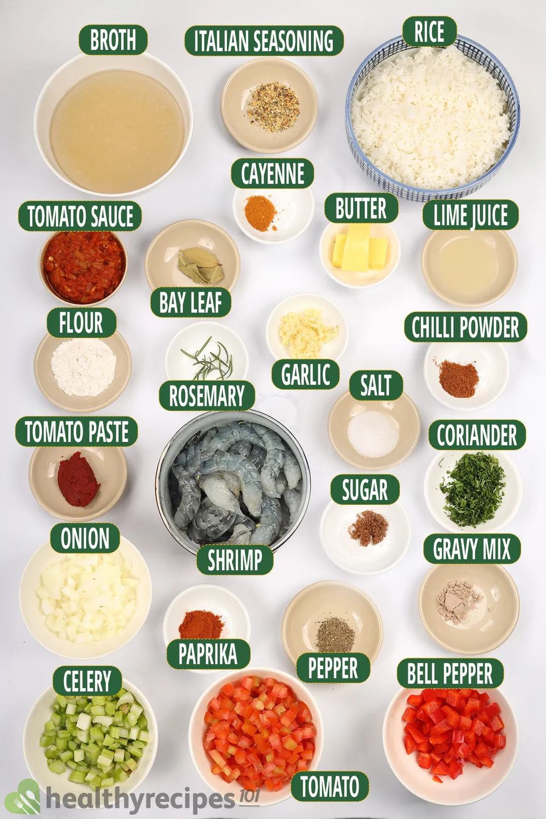 Shrimp Creole Ingredients