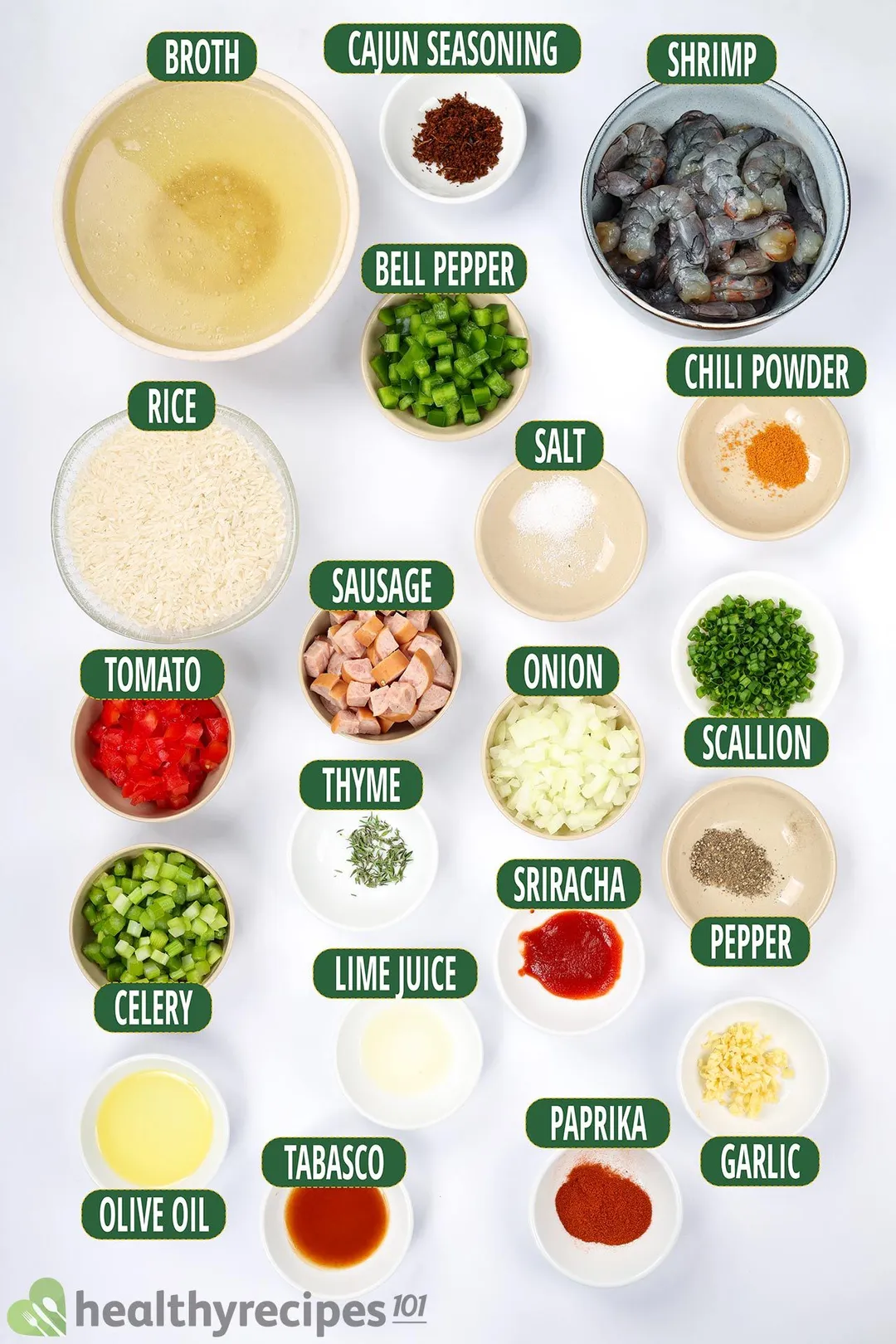 Shrimp Jambalaya Ingredients