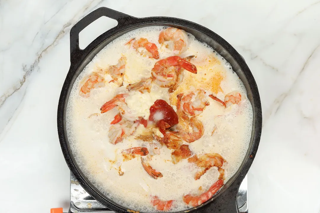 step 2 How to make shrimp newburg