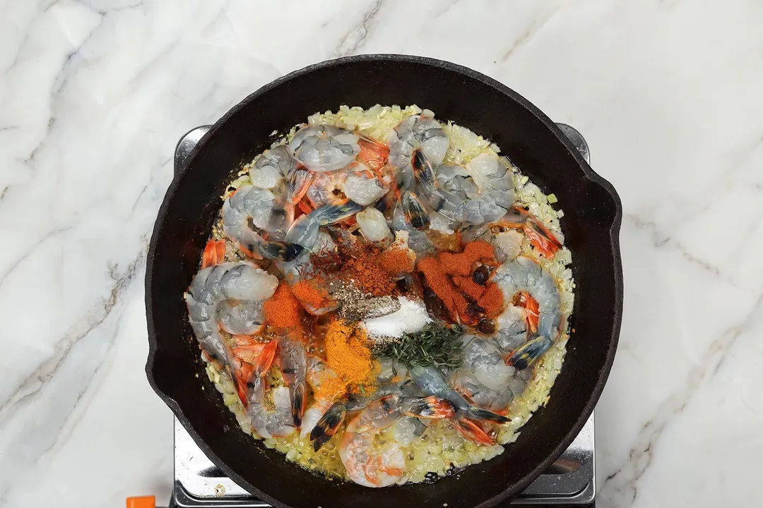 step 2 How to make shrimp paella