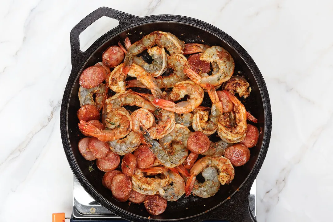 step 3 How to Make Cajun Shrimp and Sausage