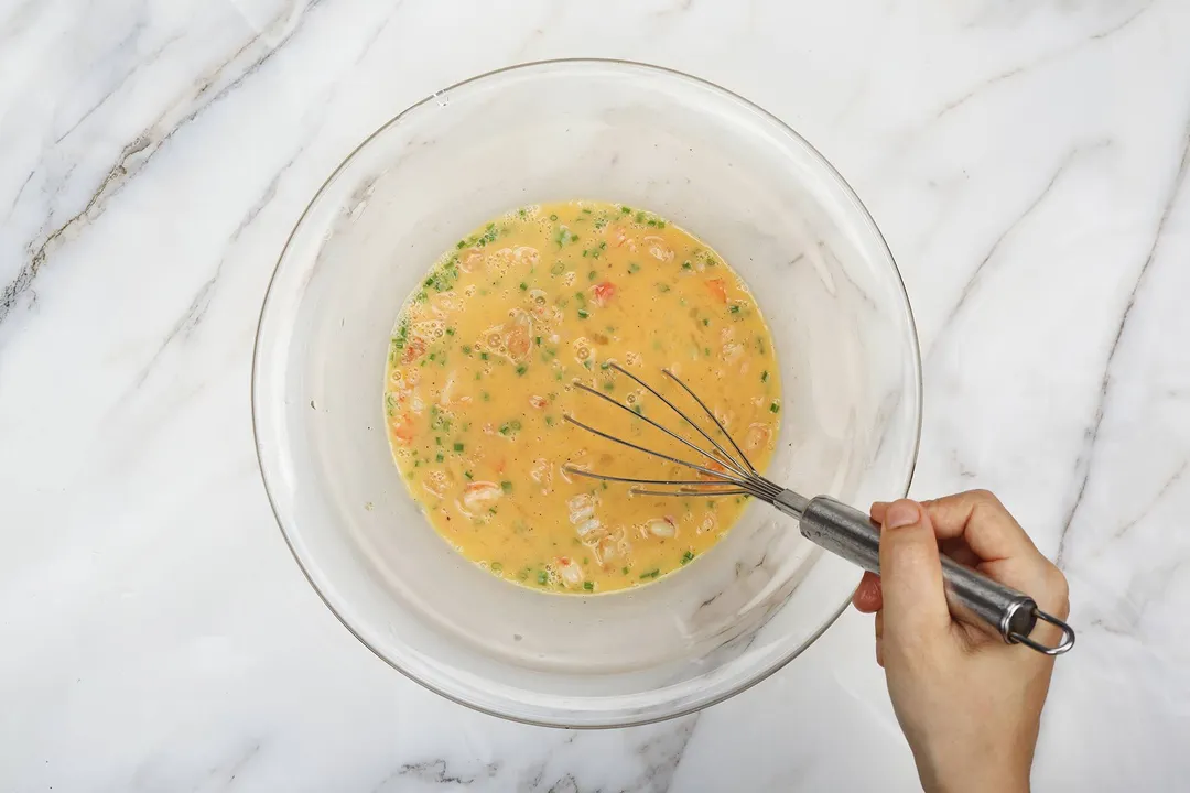 step 3 How to Make Omelet with Shrimp