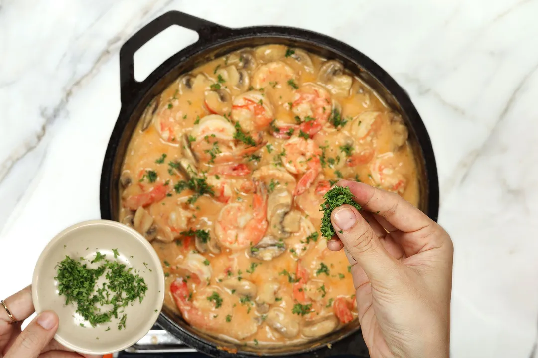 step 4 How to make shrimp newburg