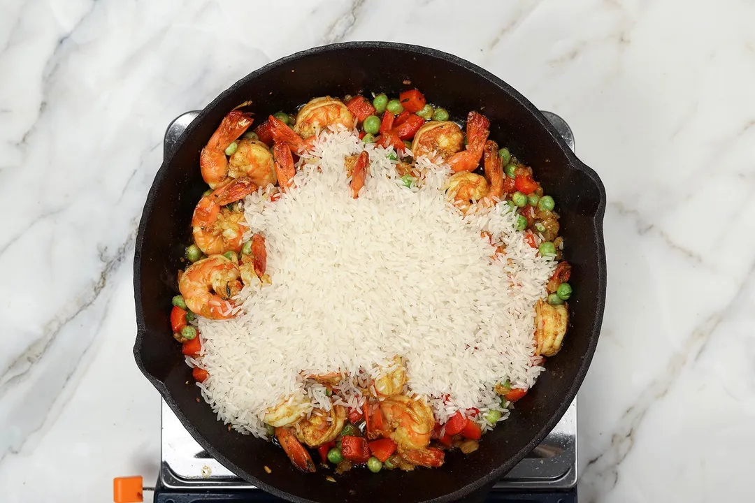 step 4 How to make shrimp paella